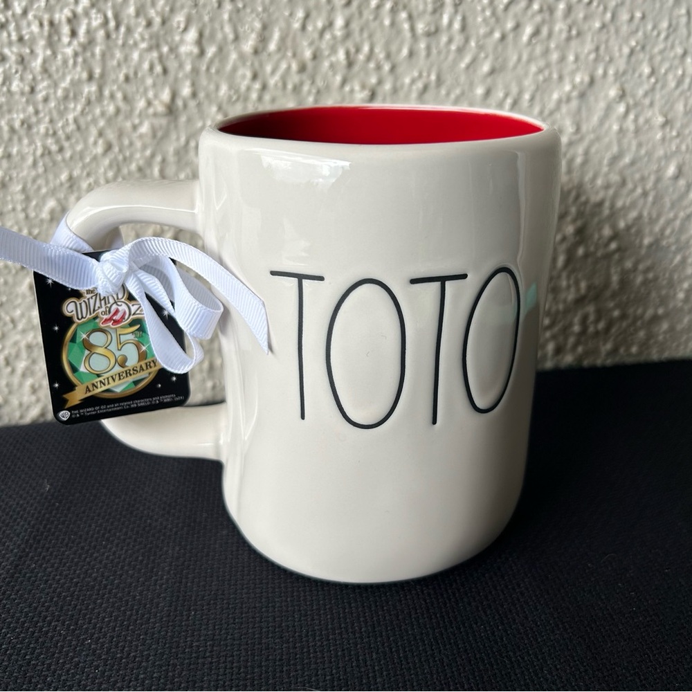 Rae Dunn Wizard Of Oz Toto 85th Anniversary Mug Ceramic Double Sided RARE NWT
